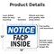 Signmission FACP Inside, 18 in W x Rectangle, Aluminum OS-2PACK-NS-A-1218-L-12409 - alternate 4